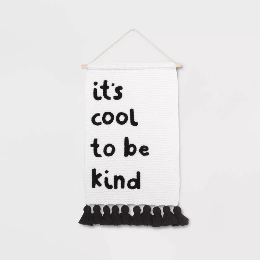 It's Cool to be Kind Hanging Kids' Knit Banner - Pillowfort™